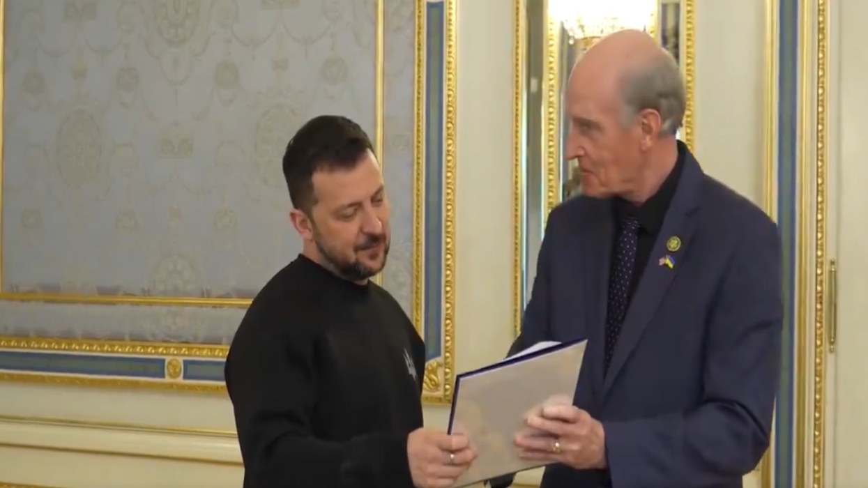 Congressman flies to Ukraine to PERSONALLY show Zelenskyy the vote tally of the recent American taxpayer-funded aid package