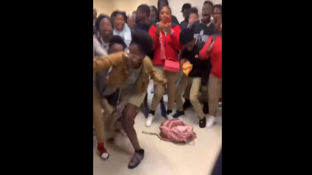 Parents Are Furious That A School Officer Had To Use Pepper Spray To Break Up A Fight Caught On Video