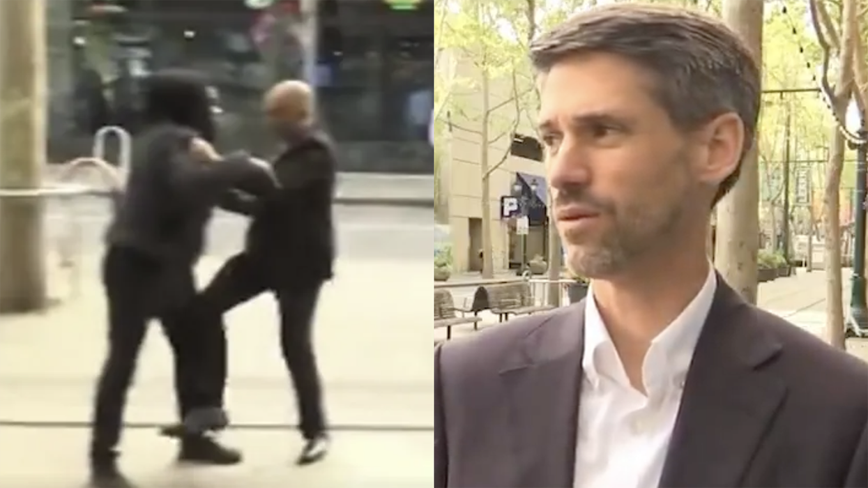 Watch: Mayor’s TV Interview Ends With His Security Getting Into Embarrassing Slap-Fight With A Stranger