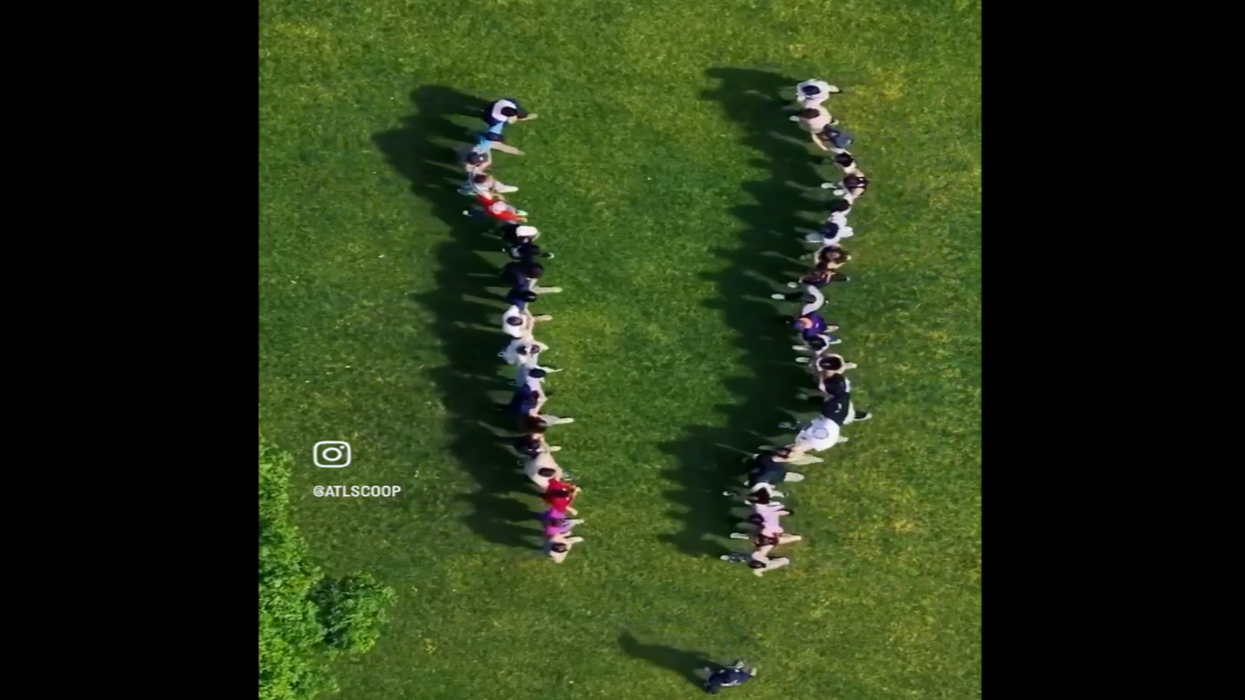 Watch: Woke college students busted "training" for their pro-Hamas protest by a drone