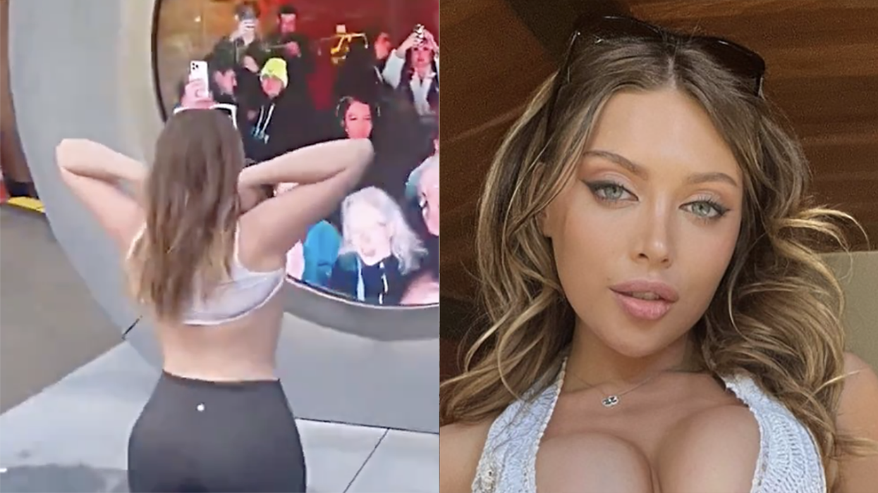 OnlyFans startlet who flashed the NYC-Dublin portal FINALLY speaks out: " I showed them my twin towers to save our city"