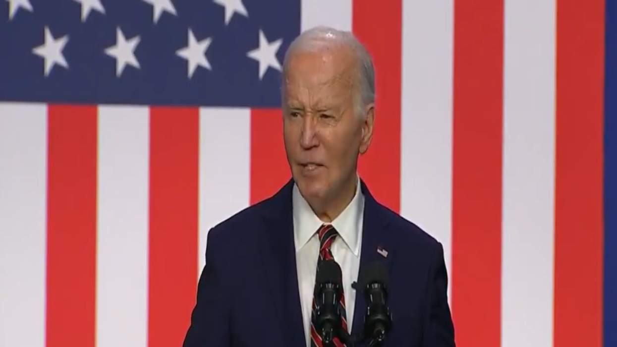 Watch: Biden rips major brain fart, claims he signed the "Kdehgadvsabvb" Act into law