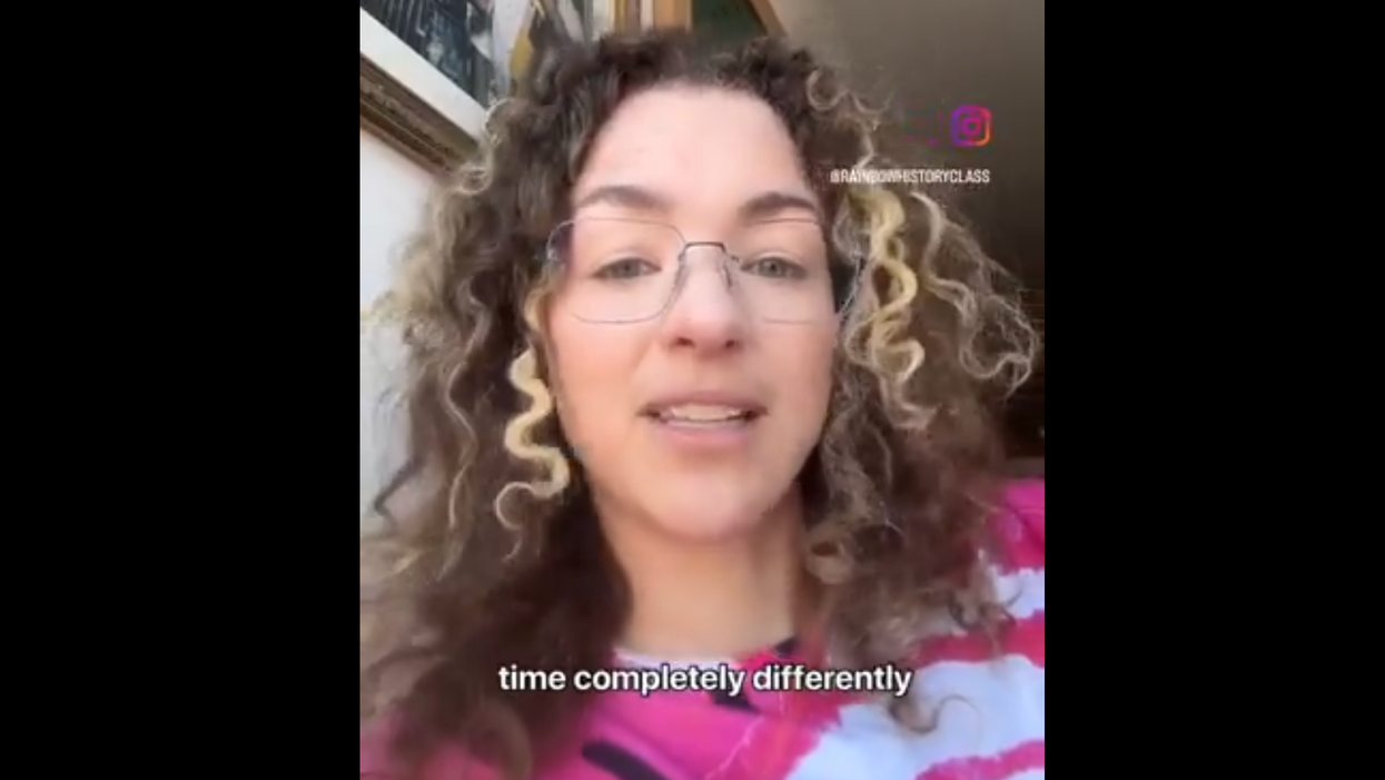 Watch: Queer person identifies the latest homophobic thing... time. Yes, the concept of time.
