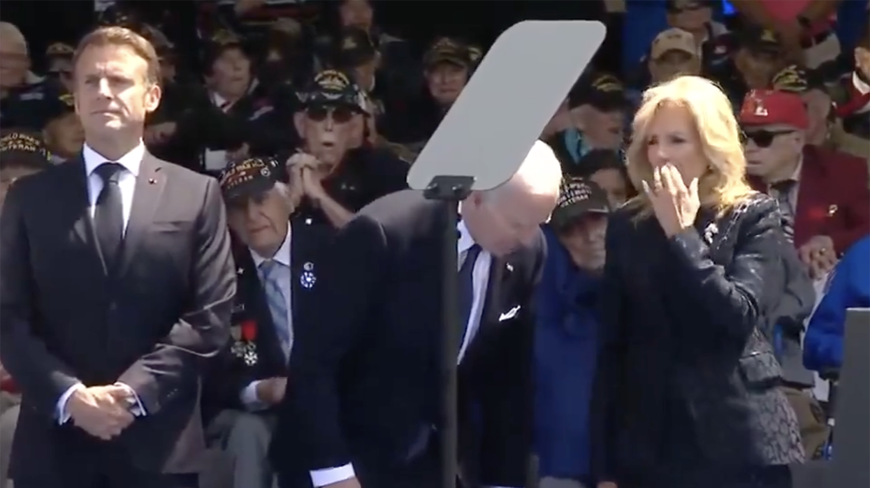 Watch: Did Joe Biden poop himself at today's D-Day ceremony? Critics claim yes...