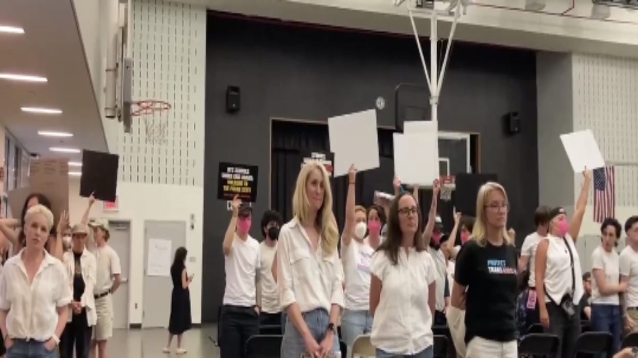 Watch: Trans activists sabotage hearing on protecting women’s sports with creepy hum over whoever is speaking
