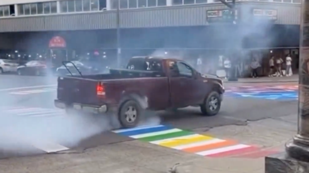 Man who drove on street that a Pride mural was painted on stands by his actions: “I Have No Regrets”