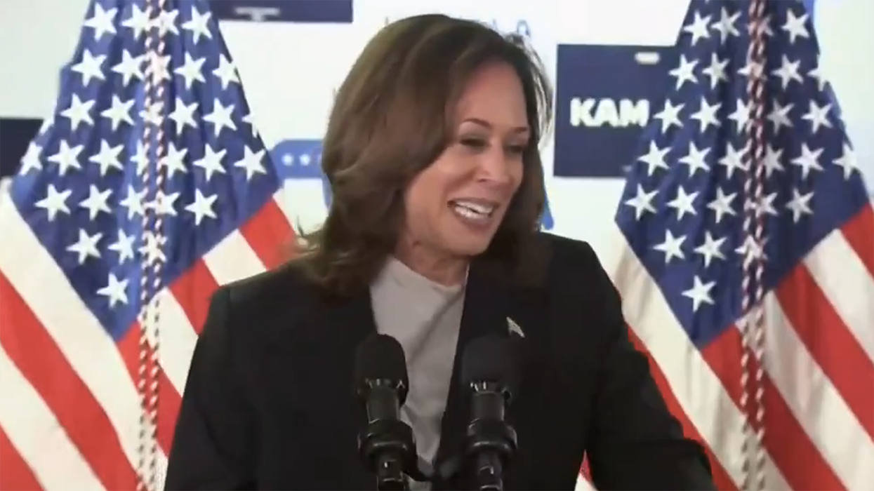 Watch: "Joe Biden" calls into Kamala Harris campaign stop, but the streets say it's FAKE