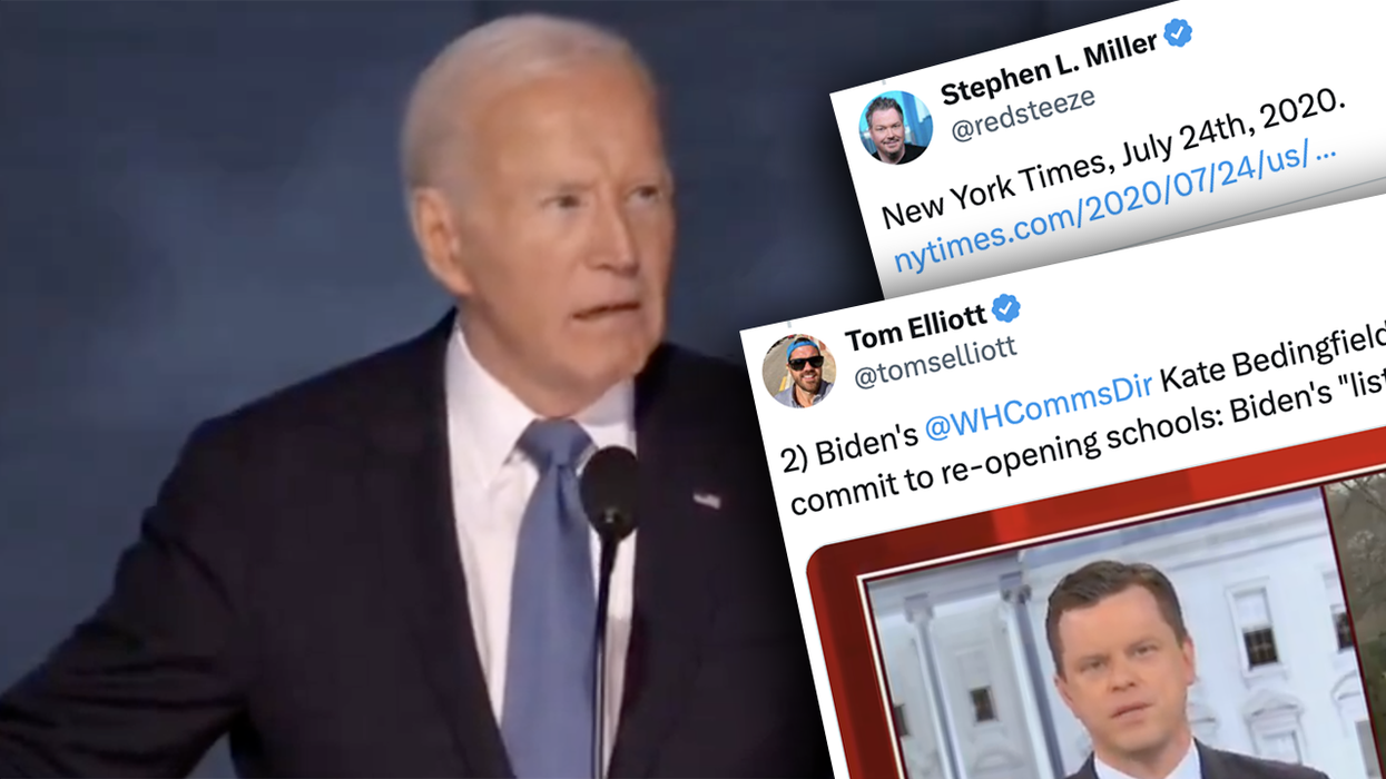 Biden claims he and Kamala reopened schools during the pandemic, he can eat a dick with these receipts