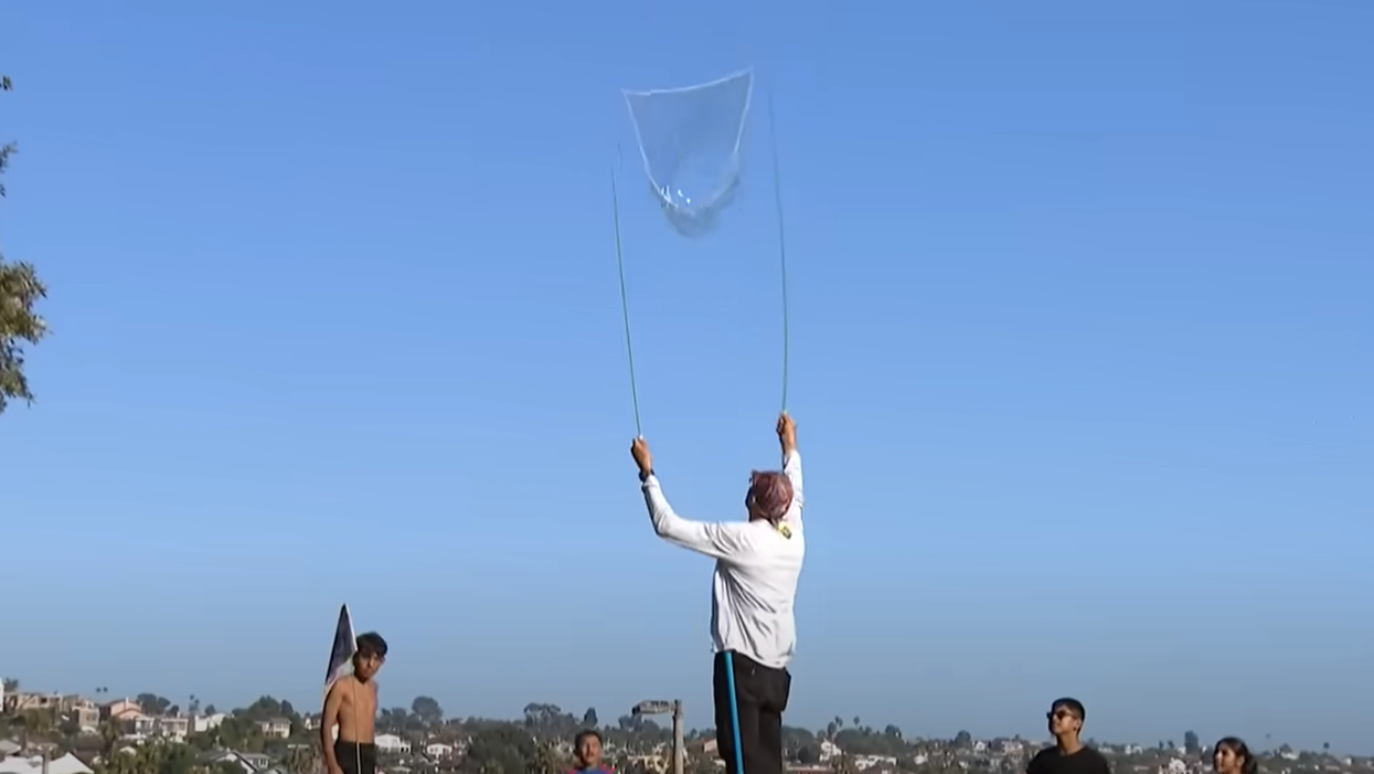 "Bubble Man" Cited For “Liquid Littering” In Liberal City