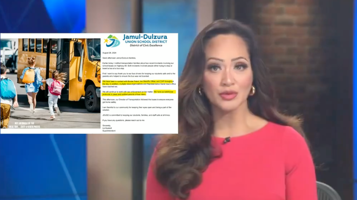 Call the border czar! Illegals just tried to hijack a California school bus full of children