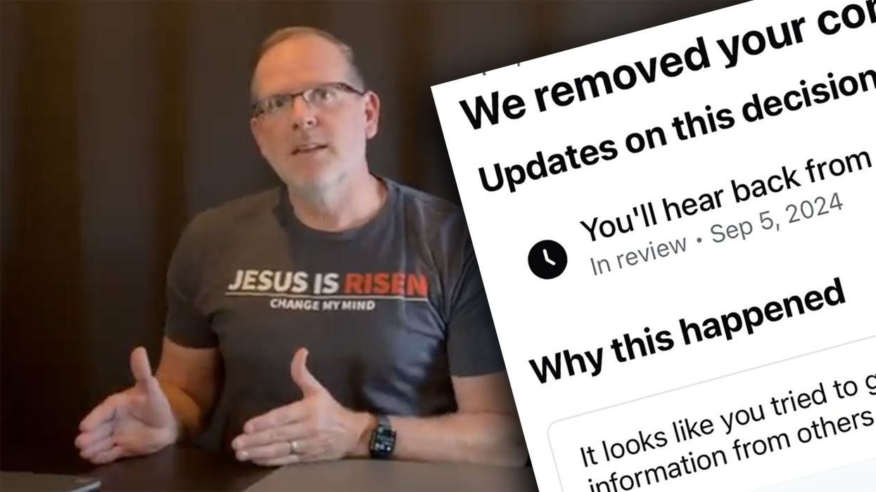 "Facebook is censoring our story exposing DOJ lawfare against Trump," says Louder with Crowder CEO