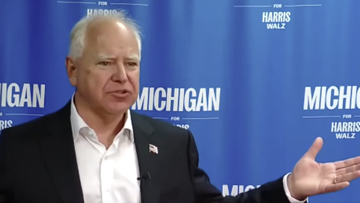 Watch: Tim Walz catches "Kamala syndrome" with this silly attempt to explain lowering grocery prices