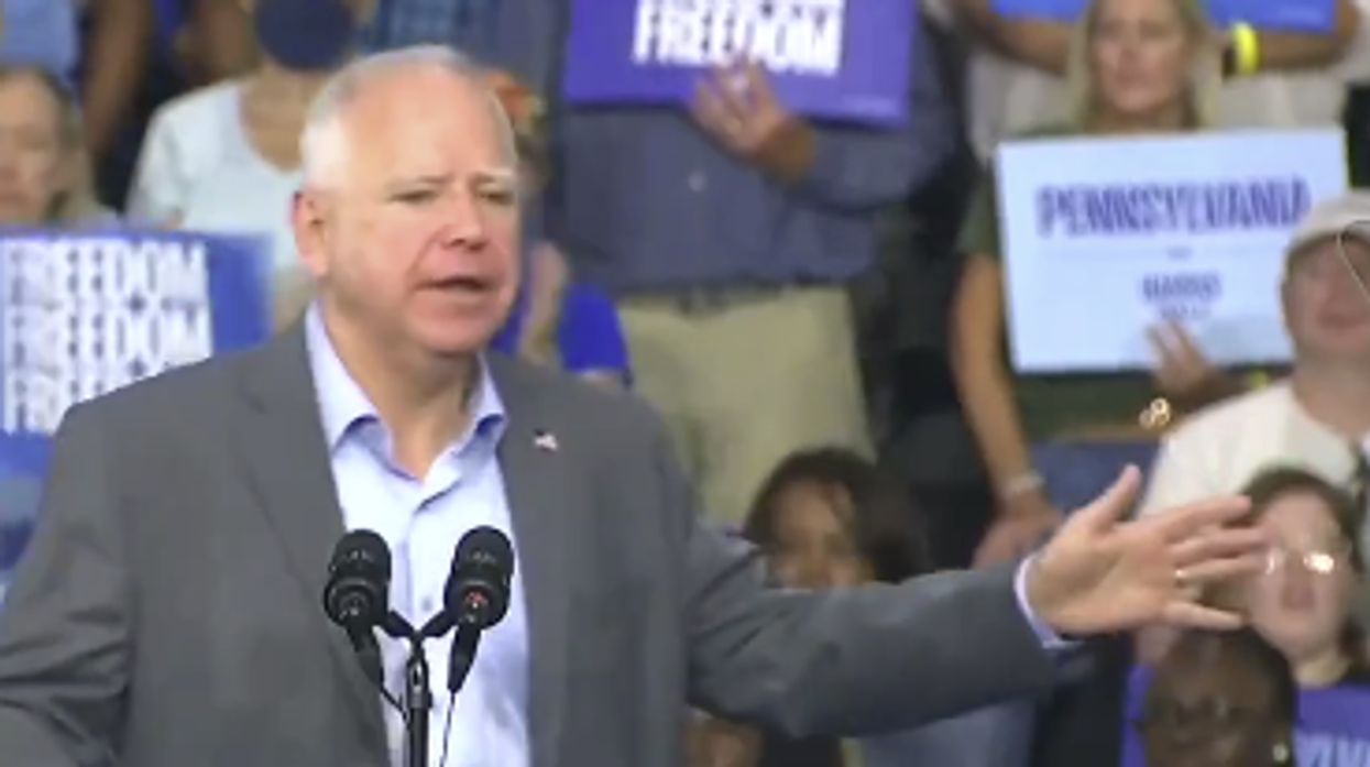 Watch: Walz claims America "can’t afford four more years of this," doesn't realize he endorsed Trump
