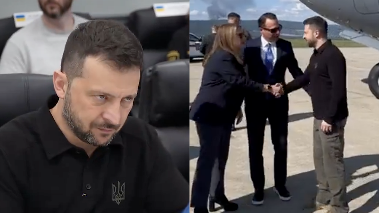 Harris-Biden flew Zelenskyy to a swing state where he had this attack on JD Vance... their political opponent