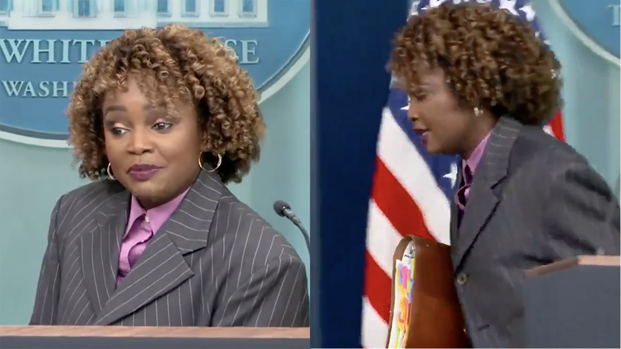 Watch: KJP can't answer why we have money for Lebanon and not North Carolina, so she runs away