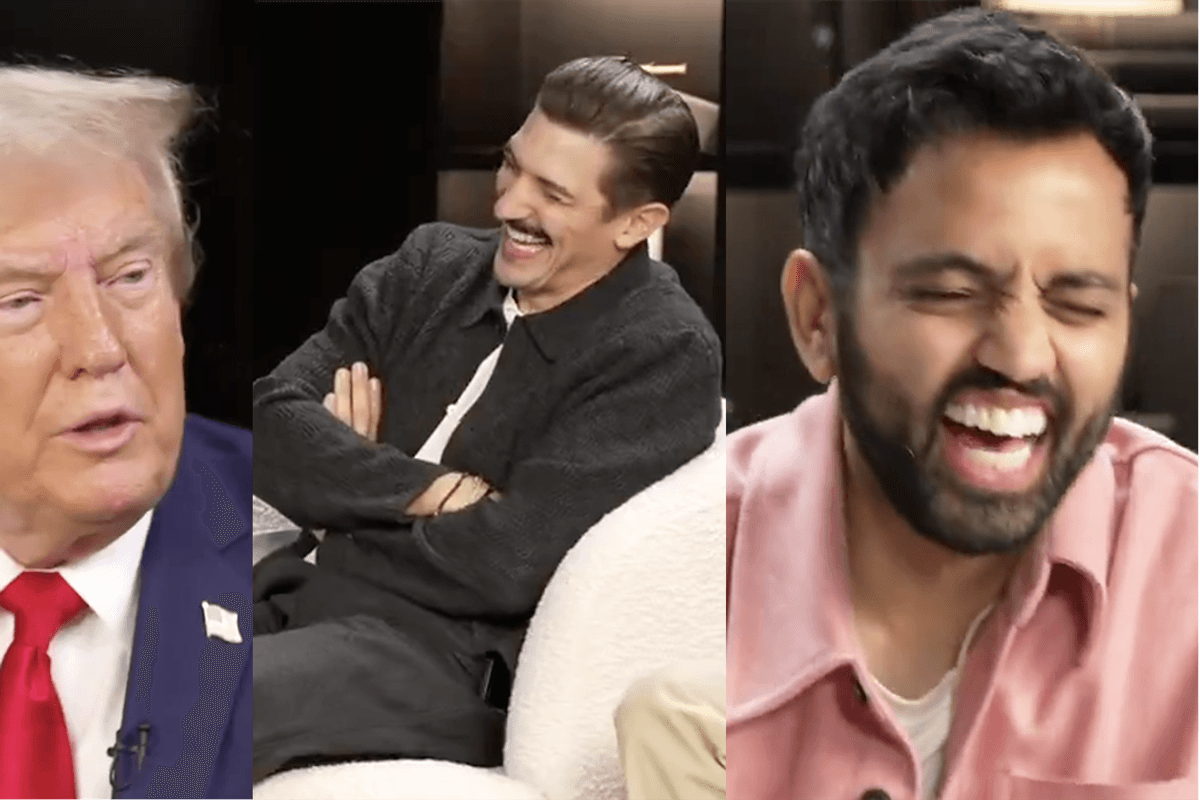 Watch: Trump goes on the Andrew Schulz podcast and has all the comedians HOWLING!