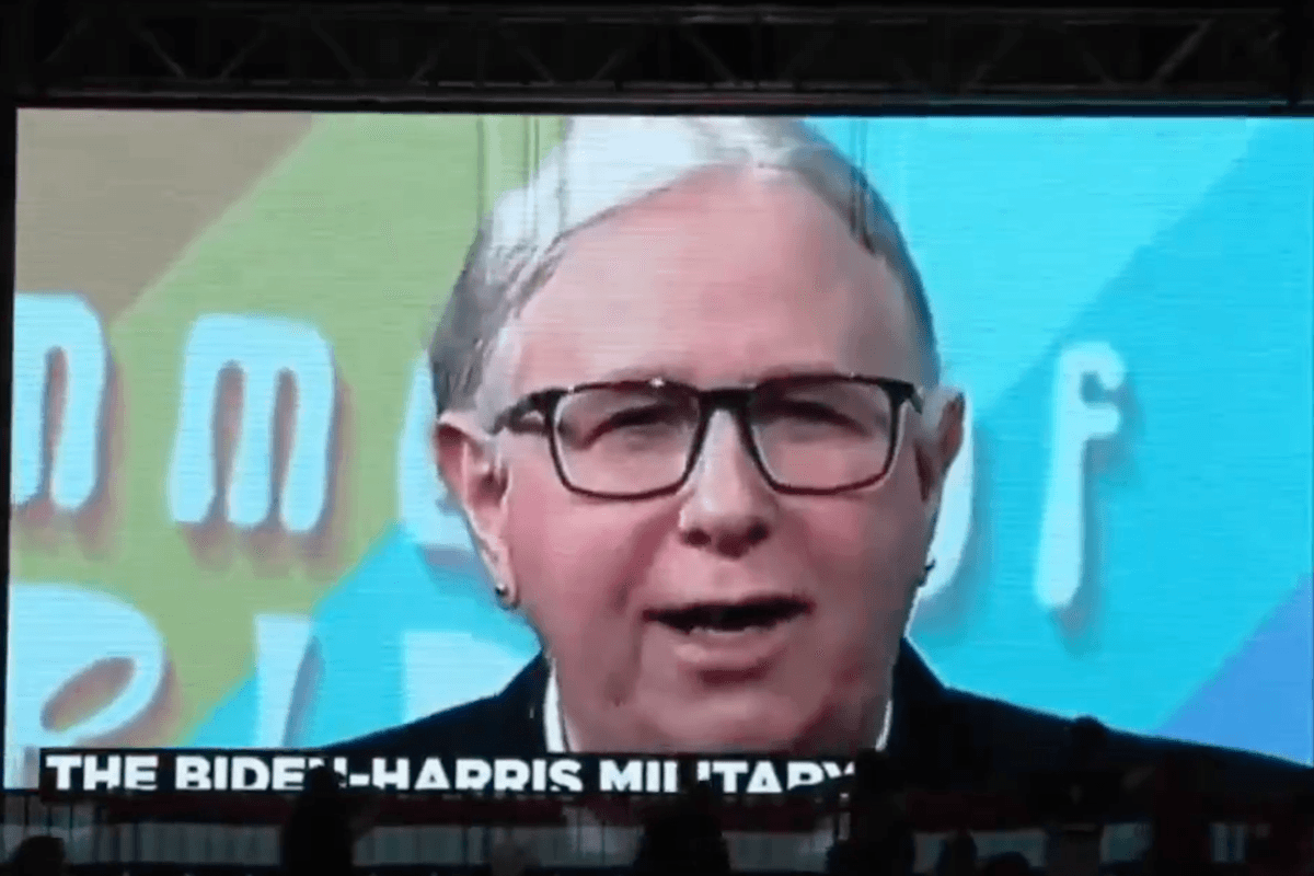 Watch: Trump's audience goes bananas when he blasts Kamala's woke military using classic war movie