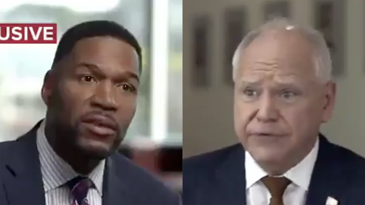 Watch: Out of all the dumb things Tim Walz said to Michael Strahan today, this takes the cake