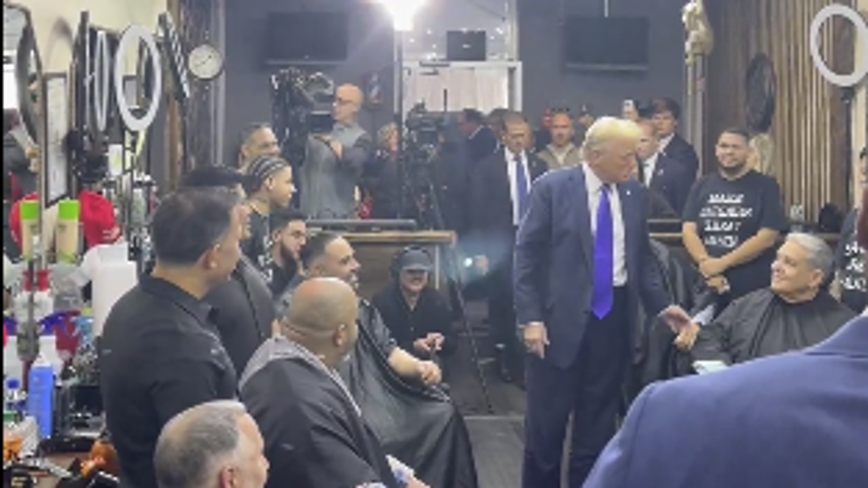 Trump visits a NYC barbershop to get the scoop: “We’re for Trump"