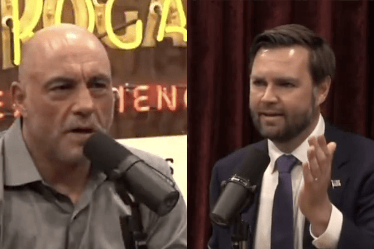JD Vance shines on Joe Rogan, explains difference between Tony Hinchcliffe and Joe Biden slow enough for MSM to understand