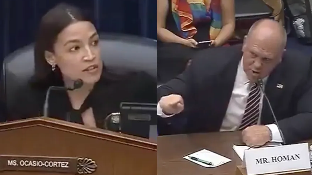 Trump named Thomas Homan his new Border Czar, so here he is embarrassing Rep. AOC in a hearing