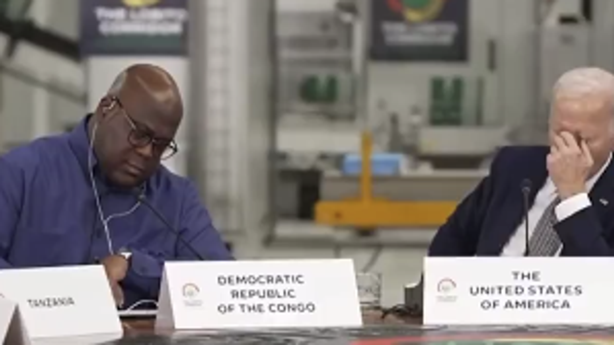 Watch: Biden Falls Asleep (Again, This Time in the Middle of an African Summit
