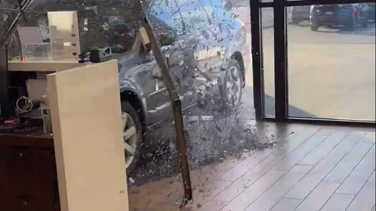 Watch: This Mazda customer was so unhappy with service, he drove his new car THROUGH the dealership