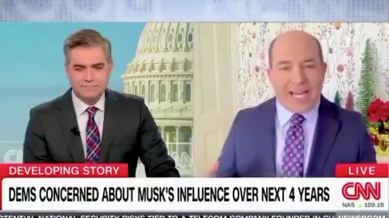 Watch: Brian Stelter, Jim Acosta go "REEEEE" over Elon Musk's making them look dumb
