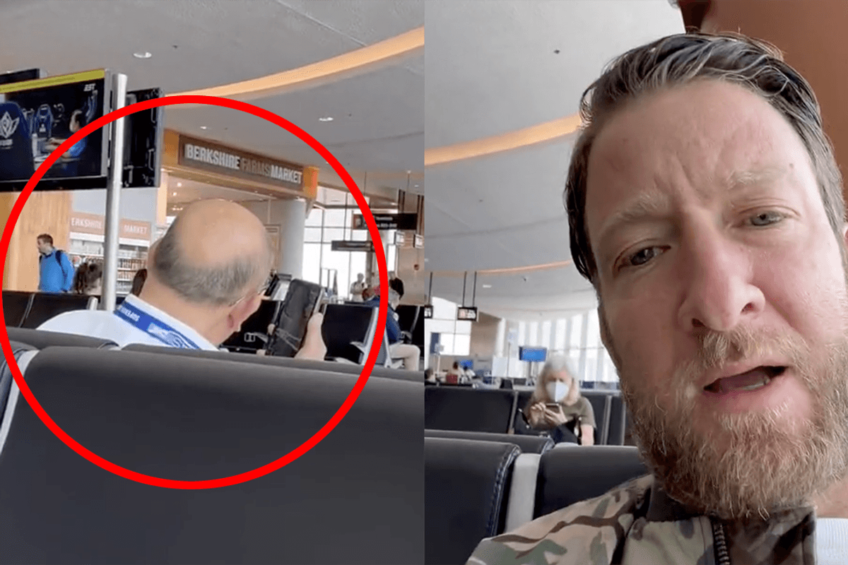 "We live in a society": Dave Portnoy speaks for all Americans when he blasts dude talking on his speakerphone at the airport