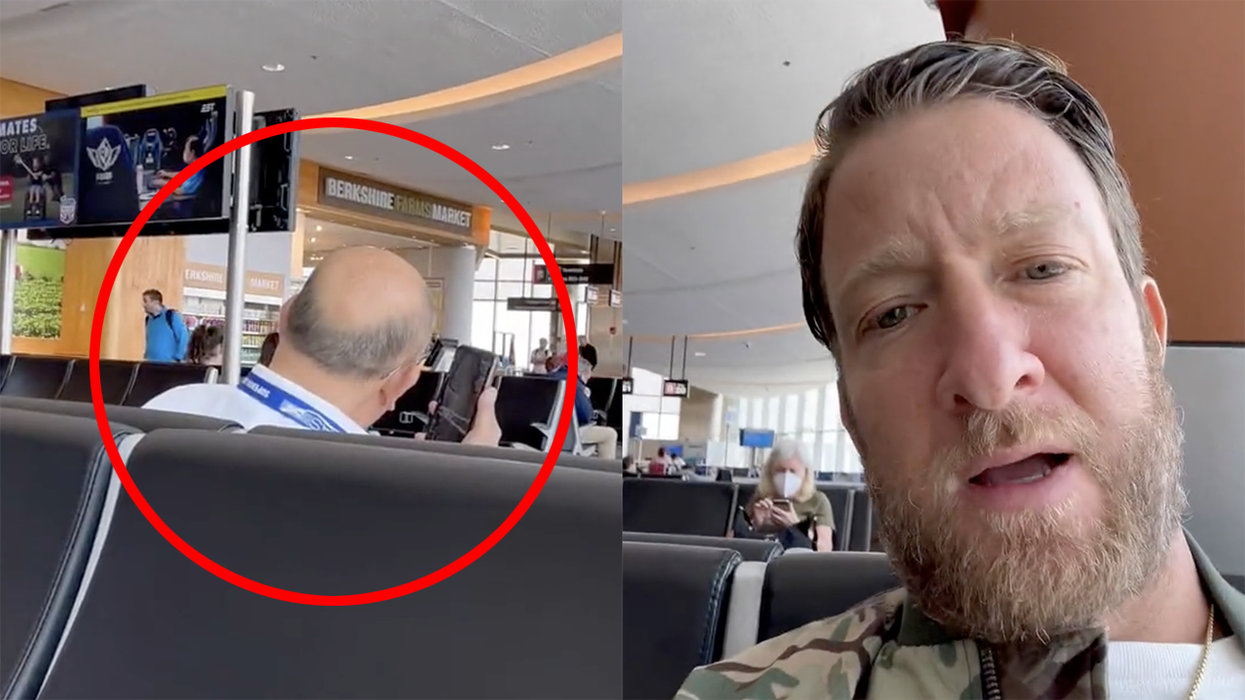 "We live in a society": Dave Portnoy speaks for all Americans when he blasts dude talking on his speakerphone at the airport