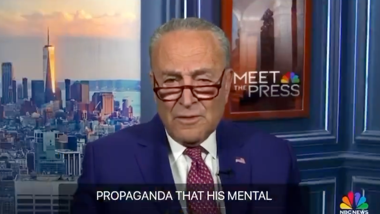 Watch: Chuck Schumer stammers when confonted on covering up Joe Biden's OBVIOUS cognitive decline
