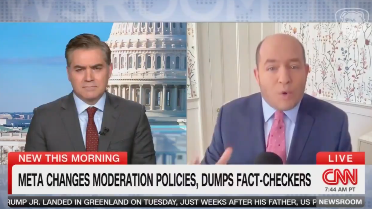 REEEEEEE! The insufferable CNN duo of Brian Stelter, Jim Acosta cry over Zuckerberg ending Meta's censorship