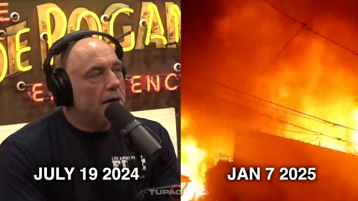 Watch: The warning a fireman gave Joe Rogan of how bad Los Angeles could get is eerily accurate