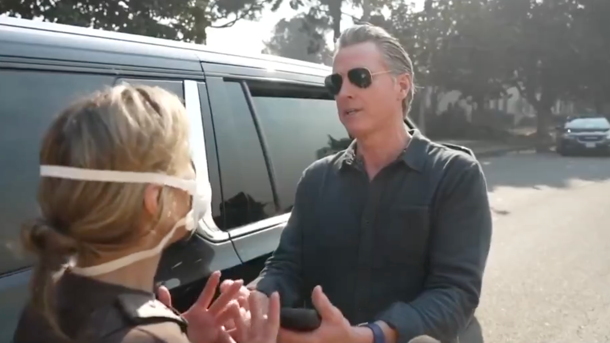 Watch: Angry citizen demands answers from Gavin Newsom, so he pulls this pathetic move