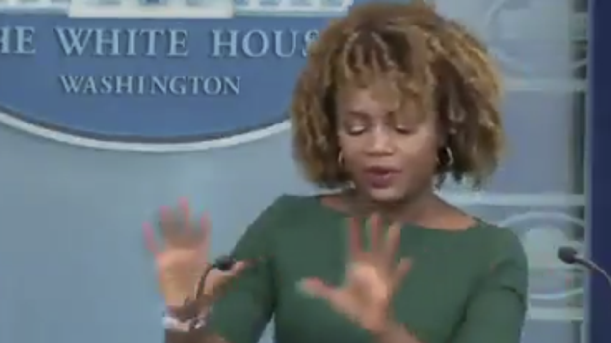 Watch: Karine Jean Piere gives her last press secretary performance unironically quoting one of Biden's derpiest moments