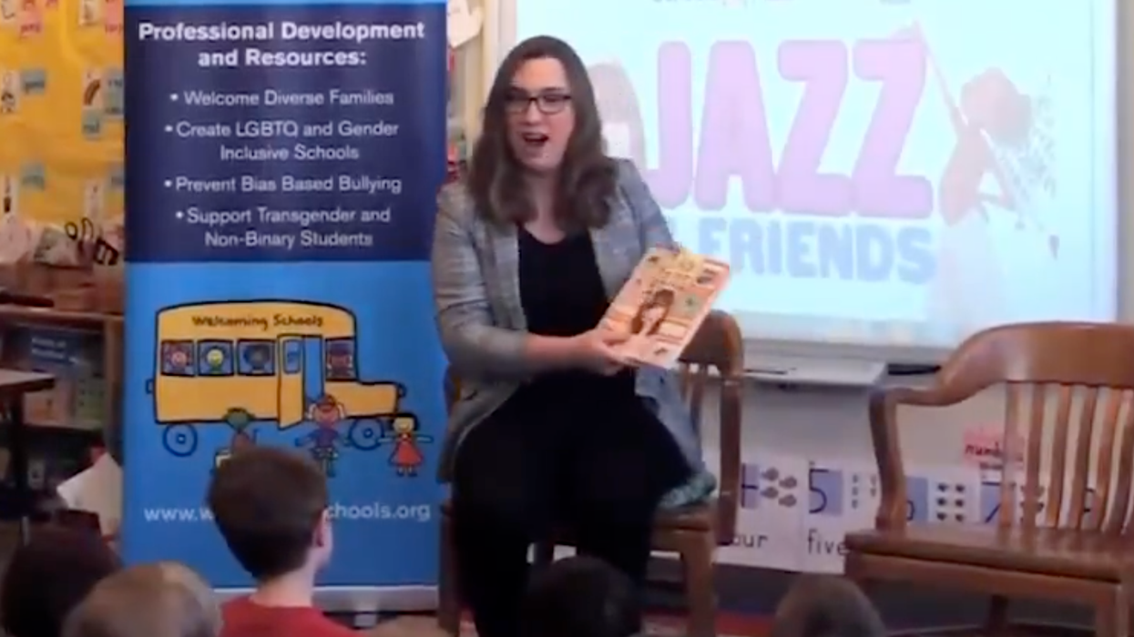 Watch: Trans congess(wo)man reads book to children pushing trans ideology, blames "society" for thinking "she" is a he