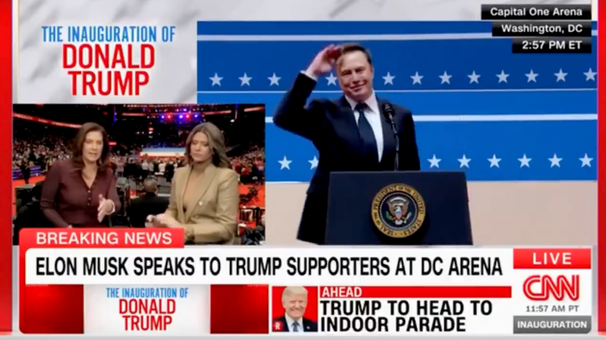 Watch: CNN claims Elon Musk gave a Nazi salute, because of course they do, "It's not something that you typically see"
