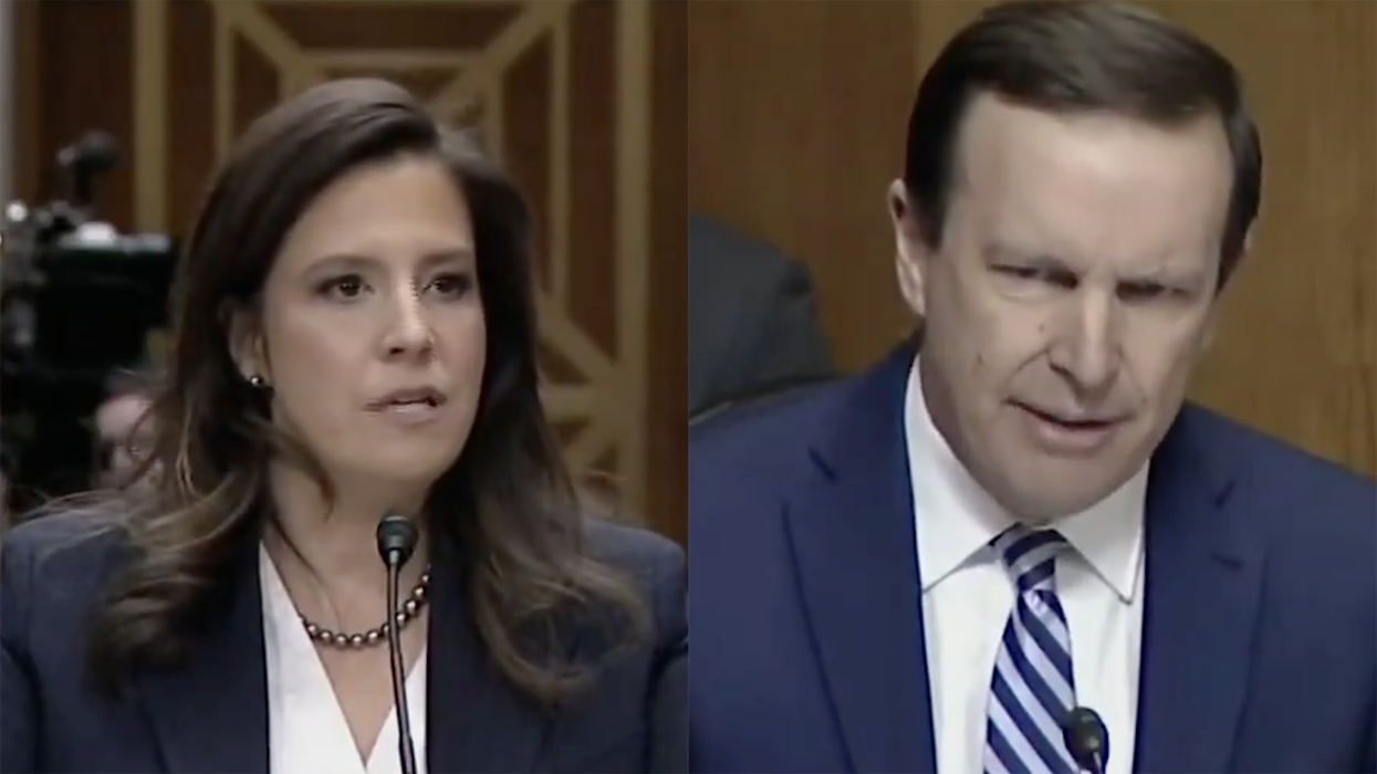 Hack Democrat senator tries to work Elon's "nazi" salute into hearing for Trump's UN Ambassador, gets promptly put in his place