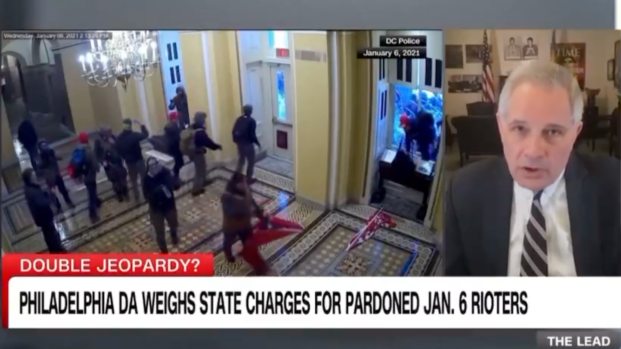 Of course! Woke, Soros-funded district attorney looking for state-level charges against pardoned J6ers