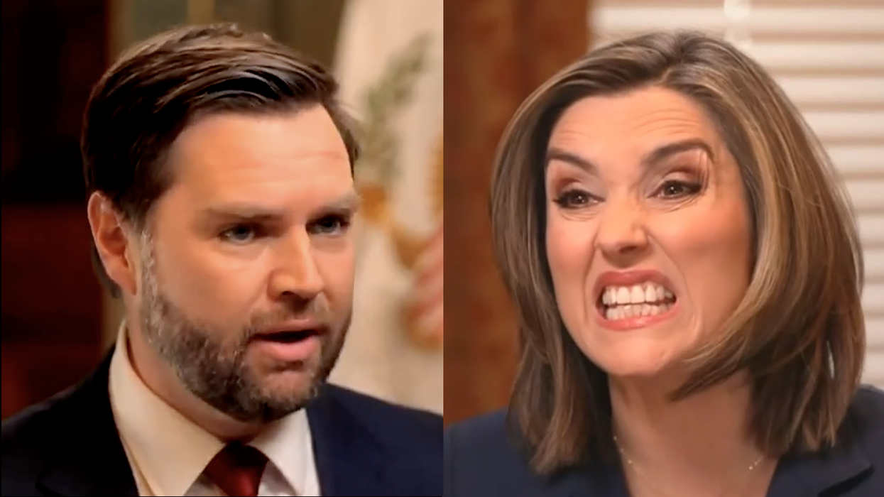 Watch: JD Vance gives his first interview as VP, "Face the Nation's" Margaret Brennan's face tells you how bad he CRUSHED it