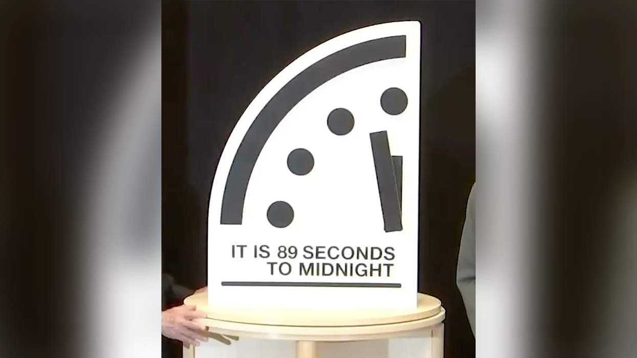 Oh no, you guys! "The Science" has moved the Doomsday Clock and we're closer to "global disaster" than ever before