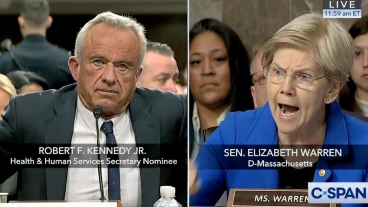 Watch: Elizabeth Warren has must-see meltdown when RFK Jr. calls her out for being a sellout to Big Pharma