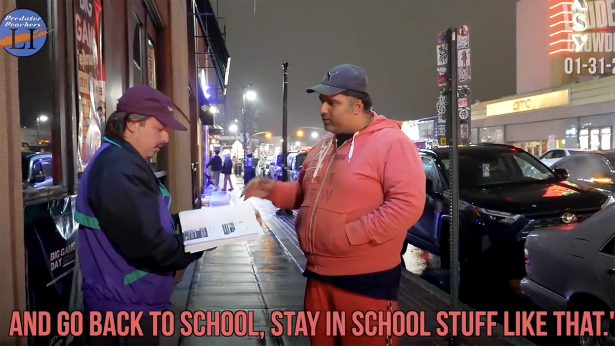 Watch: The funniest video of a child predator being arrested that you'll ever see