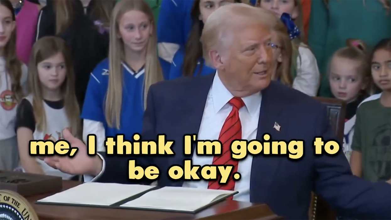 Watch: Trump creates a BEAUTIFUL moment before signing his EO to protect girls' sports that's going to cause meltdowns on the Left