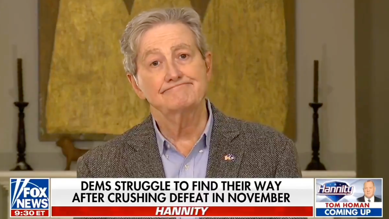 Senator John Kennedy offers some of his trademark advice to Democrats: "Try harder not to suck"