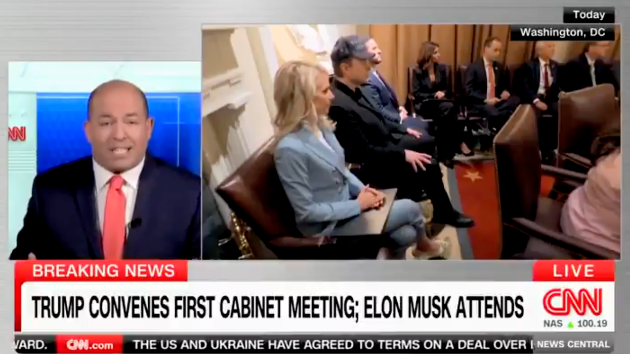 Genderless potato head Brian Stelter makes bizarre claim of what Trump is "trying" to do to the dictionary