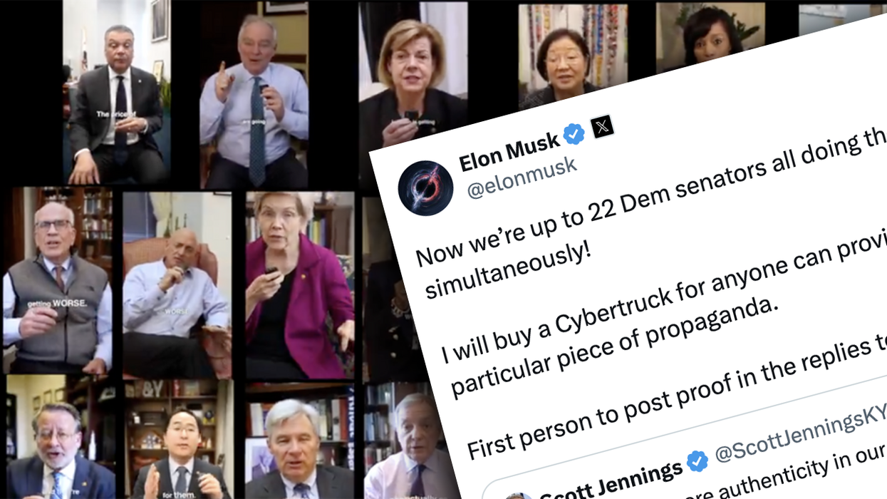 The culprit responsible for 23 Dem senators sharing the same propaganda identified themselves, and it makes sense now