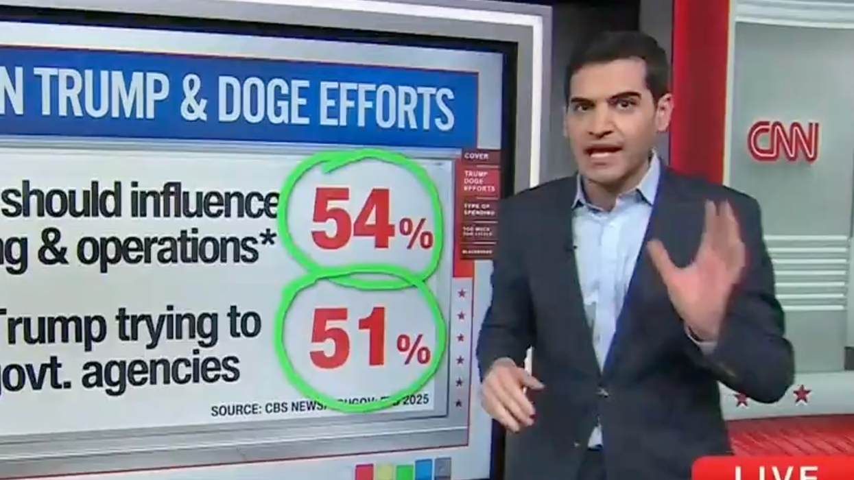 CNN Is shocked - SHOCKED - over the massive support Americans have for DOGE