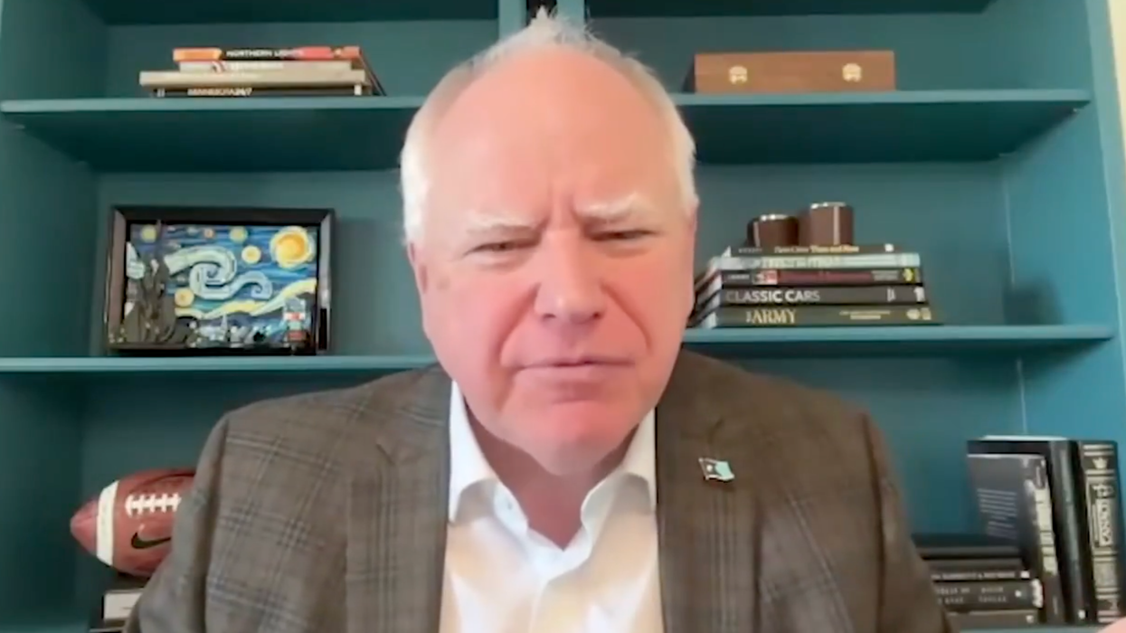 Tampon Tim Walz says you FEAR his "masculinity." Also, he can totally kick all of our butts