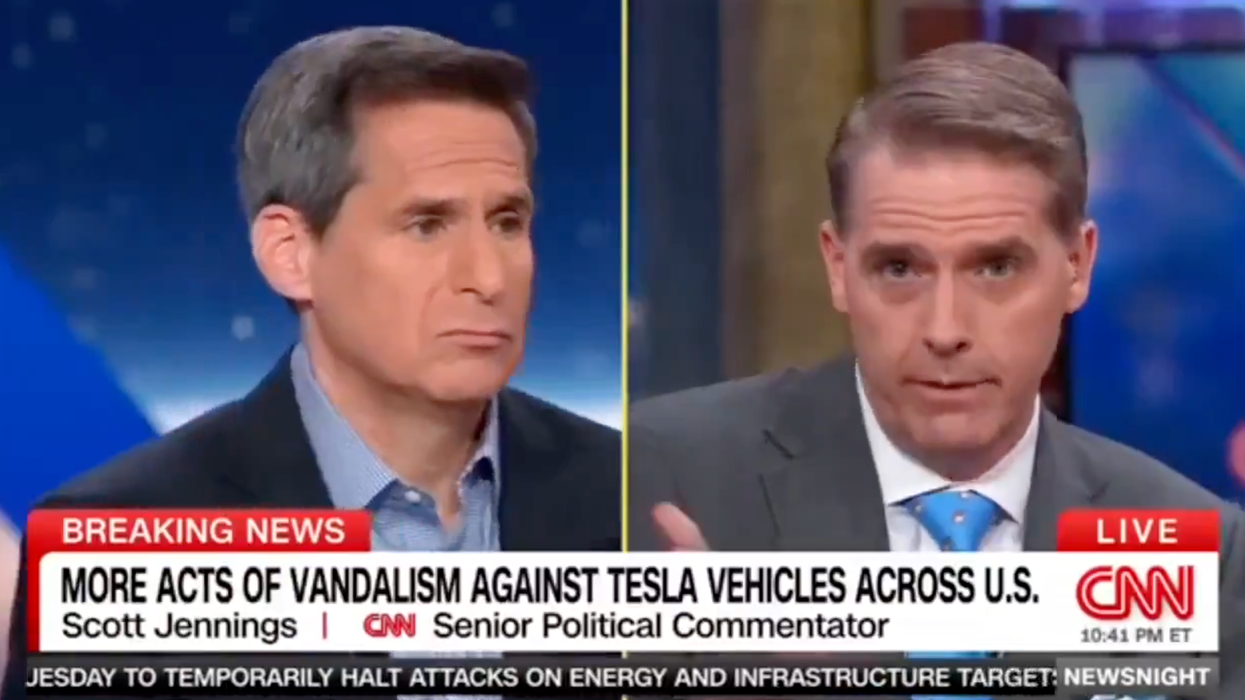 Scott Jennings puts left-wingers on CNN in their place as they celebrate the terrorist attacks against Tesla owners